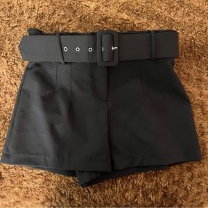ZARA: Belted High Waisted Shorts